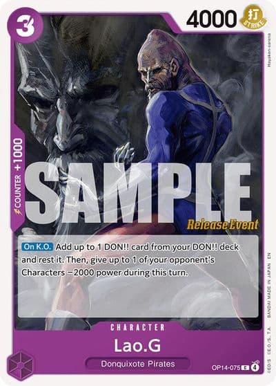 LaoG The Azure Sea's Seven Release Event Cards One Piece card