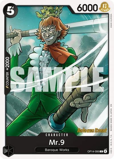 Mr9 The Azure Sea's Seven Release Event Cards One Piece card