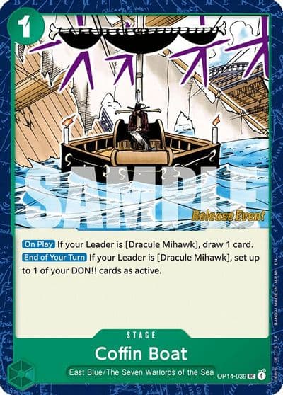 Coffin Boat The Azure Sea's Seven Release Event Cards One Piece card