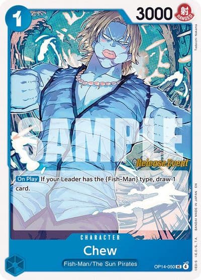 Chew The Azure Sea's Seven Release Event Cards One Piece card