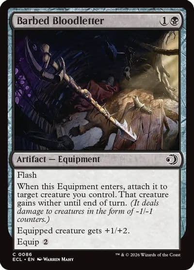 Barbed Bloodletter Lorwyn Eclipsed Magic card