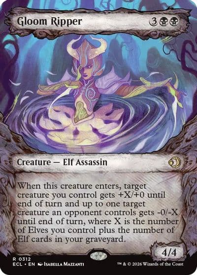 Gloom Ripper Showcase Lorwyn Eclipsed Magic card
