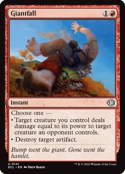 Giantfall Lorwyn Eclipsed Magic card