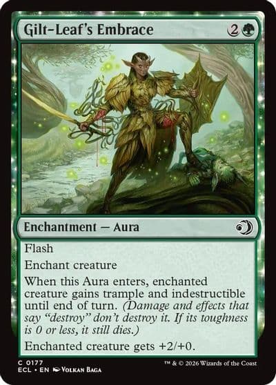 Gilt Leafs Embrace Lorwyn Eclipsed Magic card