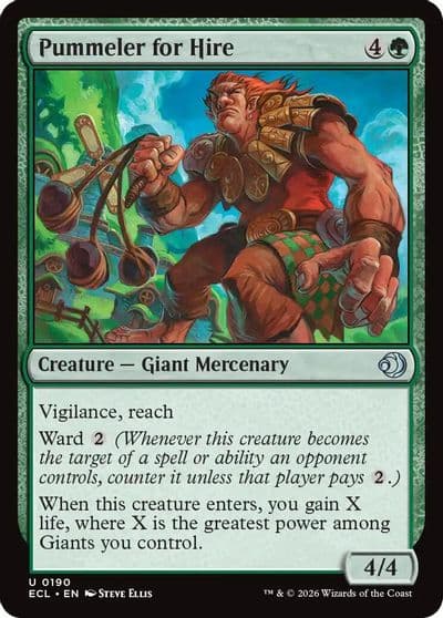 Pummeler for Hire Lorwyn Eclipsed Magic card