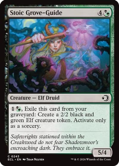 Stoic Grove Guide Lorwyn Eclipsed Magic card