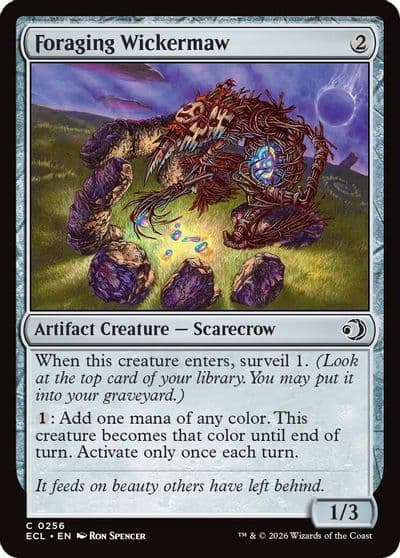 Foraging Wickermaw Lorwyn Eclipsed Magic card