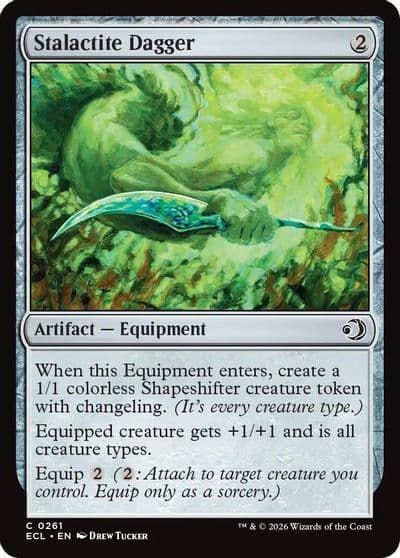 Stalactite Dagger Lorwyn Eclipsed Magic card