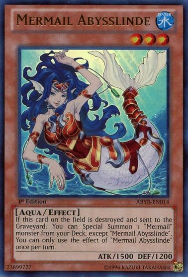 Mermail Abysslinde Abyss Rising Yu-Gi-Oh! card