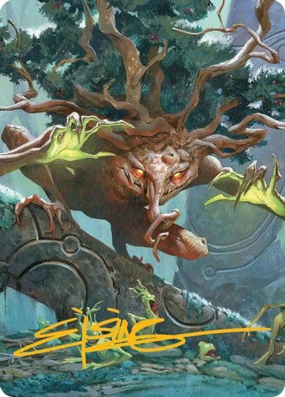 Ferrafor Young Yew Art Card Gold Stamped Signature Art Series: Lorwyn Eclipsed Magic card