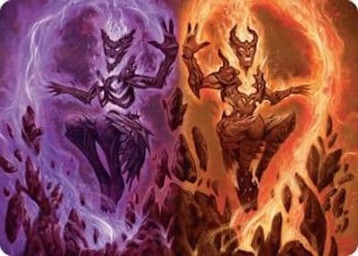Fire Covenant Art Card Art Series: Lorwyn Eclipsed Magic card