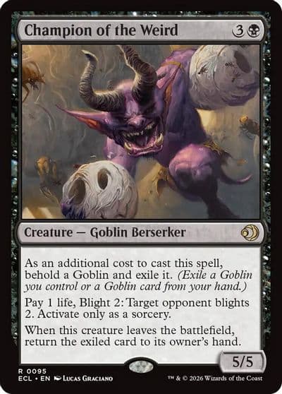 Champion of the Weird Lorwyn Eclipsed Magic card