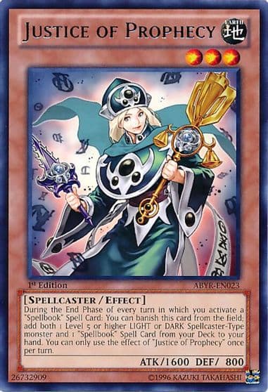 Justice of Prophecy Abyss Rising Yu-Gi-Oh! card