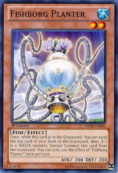 Fishborg Planter Abyss Rising Yu-Gi-Oh! card