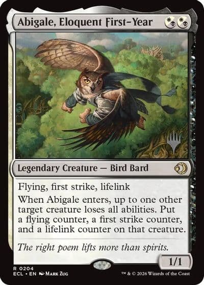 Abigale Eloquent First Year Promo Pack: Lorwyn Eclipsed Magic card