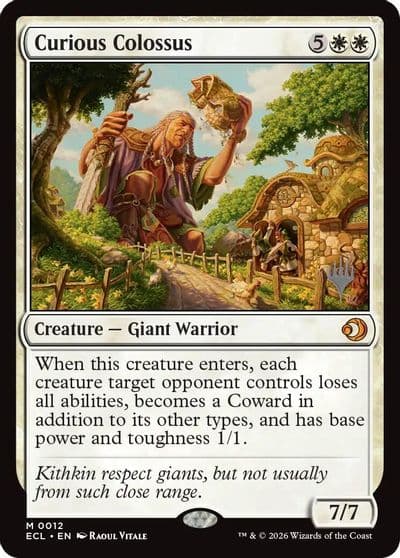 Curious Colossus Promo Pack: Lorwyn Eclipsed Magic card