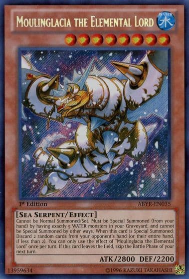 Moulinglacia the Elemental Lord Abyss Rising Yu-Gi-Oh! card