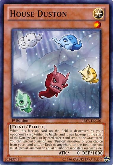 House Duston Abyss Rising Yu-Gi-Oh! card