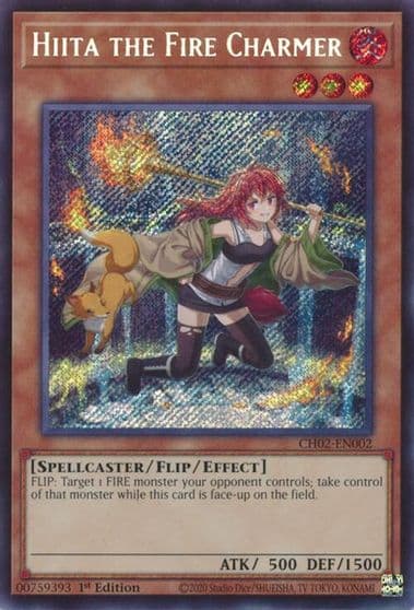 Hiita the Fire Charmer THE CHRONICLES DECK: Spirit Charmers (All-Foil Edition) Yu-Gi-Oh! card