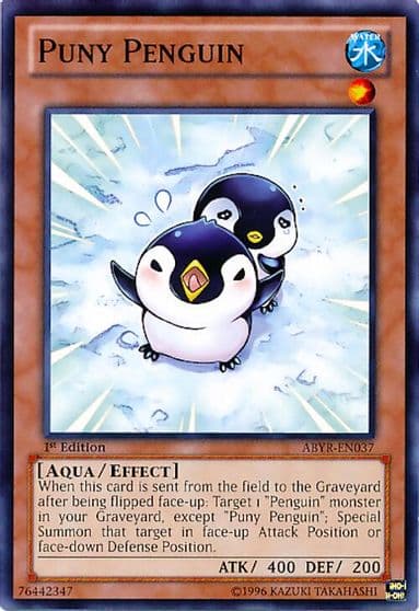 Puny Penguin Abyss Rising Yu-Gi-Oh! card