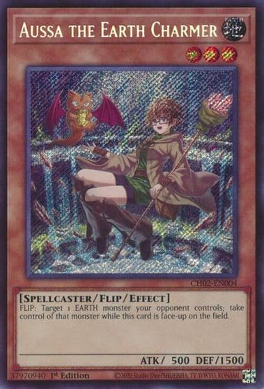 Aussa the Earth Charmer THE CHRONICLES DECK: Spirit Charmers (All-Foil Edition) Yu-Gi-Oh! card