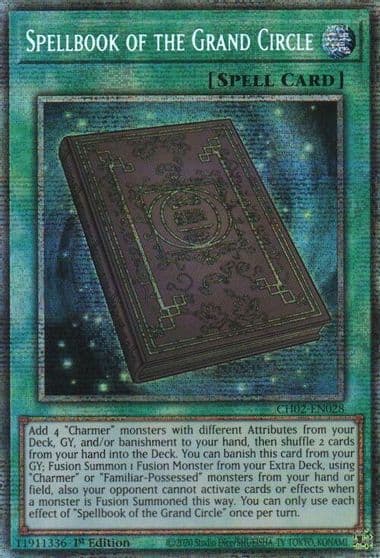 Spellbook of the Grand Circle Starlight Rare THE CHRONICLES DECK: Spirit Charmers (All-Foil Edition) Yu-Gi-Oh! card