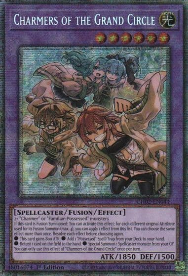 Charmers of the Grand Circle Starlight Rare THE CHRONICLES DECK: Spirit Charmers (All-Foil Edition) Yu-Gi-Oh! card
