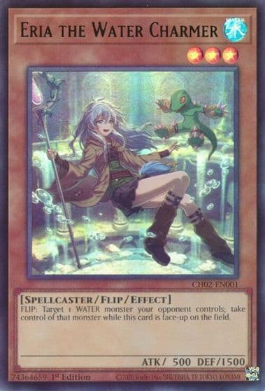 Eria the Water Charmer Ultra Rare THE CHRONICLES DECK: Spirit Charmers (All-Foil Edition) Yu-Gi-Oh! card
