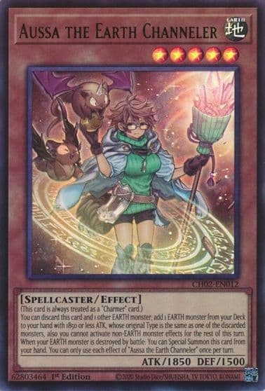 Aussa the Earth Channeler THE CHRONICLES DECK: Spirit Charmers (All-Foil Edition) Yu-Gi-Oh! card