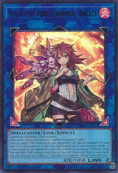 Hiita the Fire Charmer Ablaze THE CHRONICLES DECK: Spirit Charmers (All-Foil Edition) Yu-Gi-Oh! card