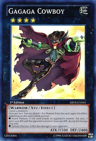 Gagaga Cowboy Abyss Rising Yu-Gi-Oh! card
