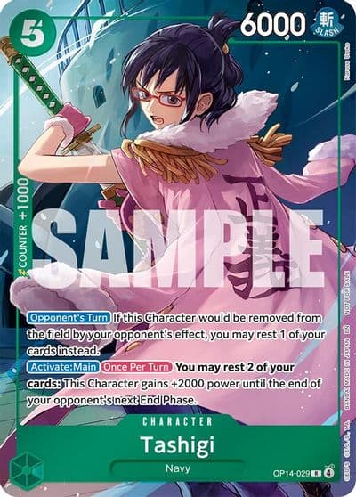 Tashigi Dash Pack The Azure Sea's Seven One Piece card