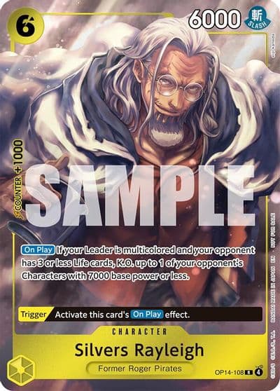 Silvers Rayleigh Dash Pack The Azure Sea's Seven One Piece card