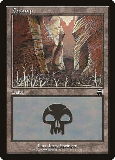 Swamp 342 Mercadian Masques Magic card