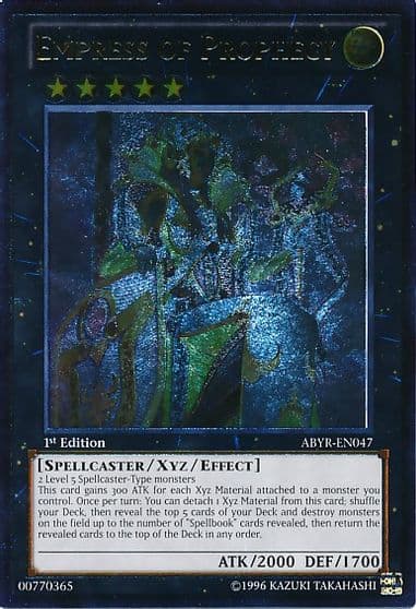 Empress of Prophecy UTR Abyss Rising Yu-Gi-Oh! card