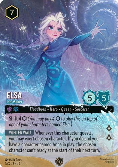 Elsa Ice Maker Foil Disney Lorcana Promo Cards Lorcana card