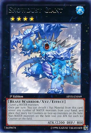Snowdust Giant Abyss Rising Yu-Gi-Oh! card