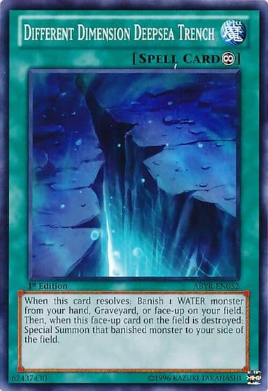 Different Dimension Deepsea Trench Abyss Rising Yu-Gi-Oh! card