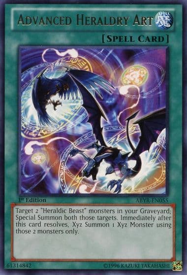 Advanced Heraldry Art Abyss Rising Yu-Gi-Oh! card