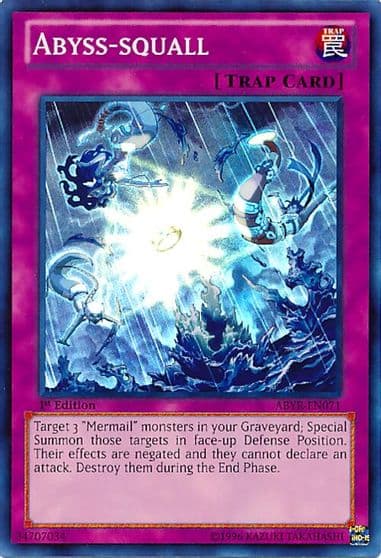 Abyss squall Abyss Rising Yu-Gi-Oh! card