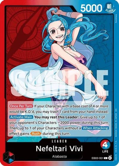Nefeltari Vivi 001 Extra Booster: One Piece Heroines Edition One Piece card