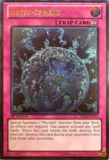 Abyss sphere UTR Abyss Rising Yu-Gi-Oh! card
