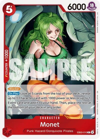 Monet Extra Booster: One Piece Heroines Edition One Piece card