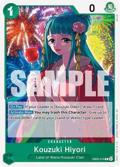 Kouzuki Hiyori Extra Booster: One Piece Heroines Edition One Piece card