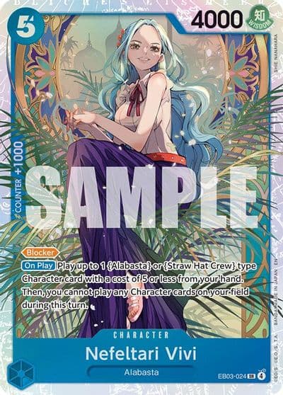 Nefeltari Vivi 024 Extra Booster: One Piece Heroines Edition One Piece card