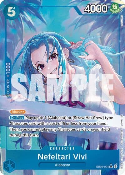Nefeltari Vivi 024 Alternate Art Extra Booster: One Piece Heroines Edition One Piece card
