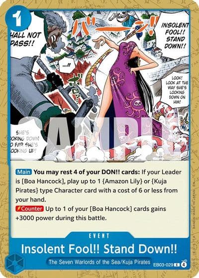 Insolent Fool Stand Down Extra Booster: One Piece Heroines Edition One Piece card
