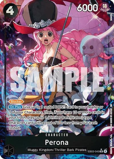 Perona 045 Alternate Art Extra Booster: One Piece Heroines Edition One Piece card
