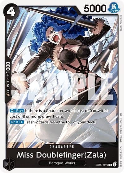 Miss DoublefingerZala Extra Booster: One Piece Heroines Edition One Piece card