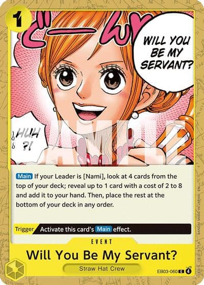 Will You Be My Servant Extra Booster: One Piece Heroines Edition One Piece card